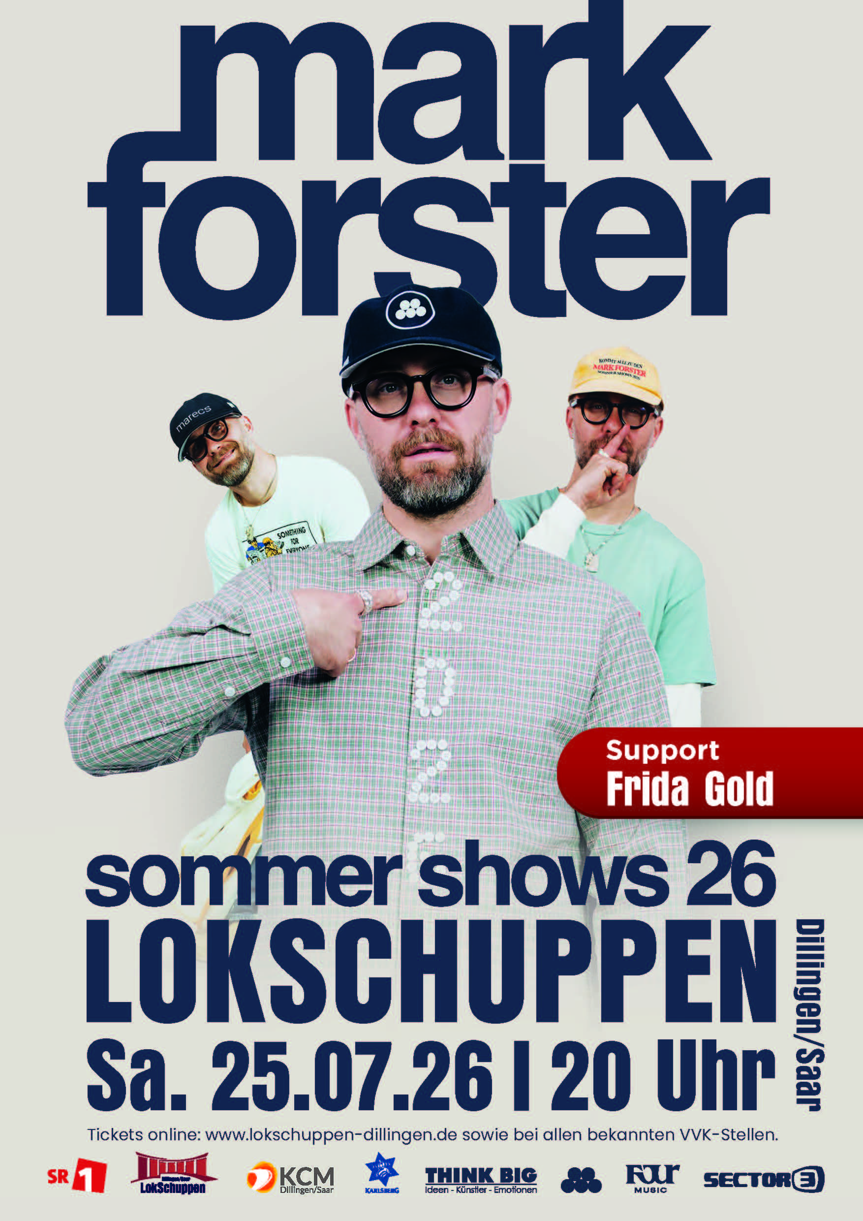 Mark Forster - Sommer Shows 2026 — Open Air im Lokschuppen Dillingen