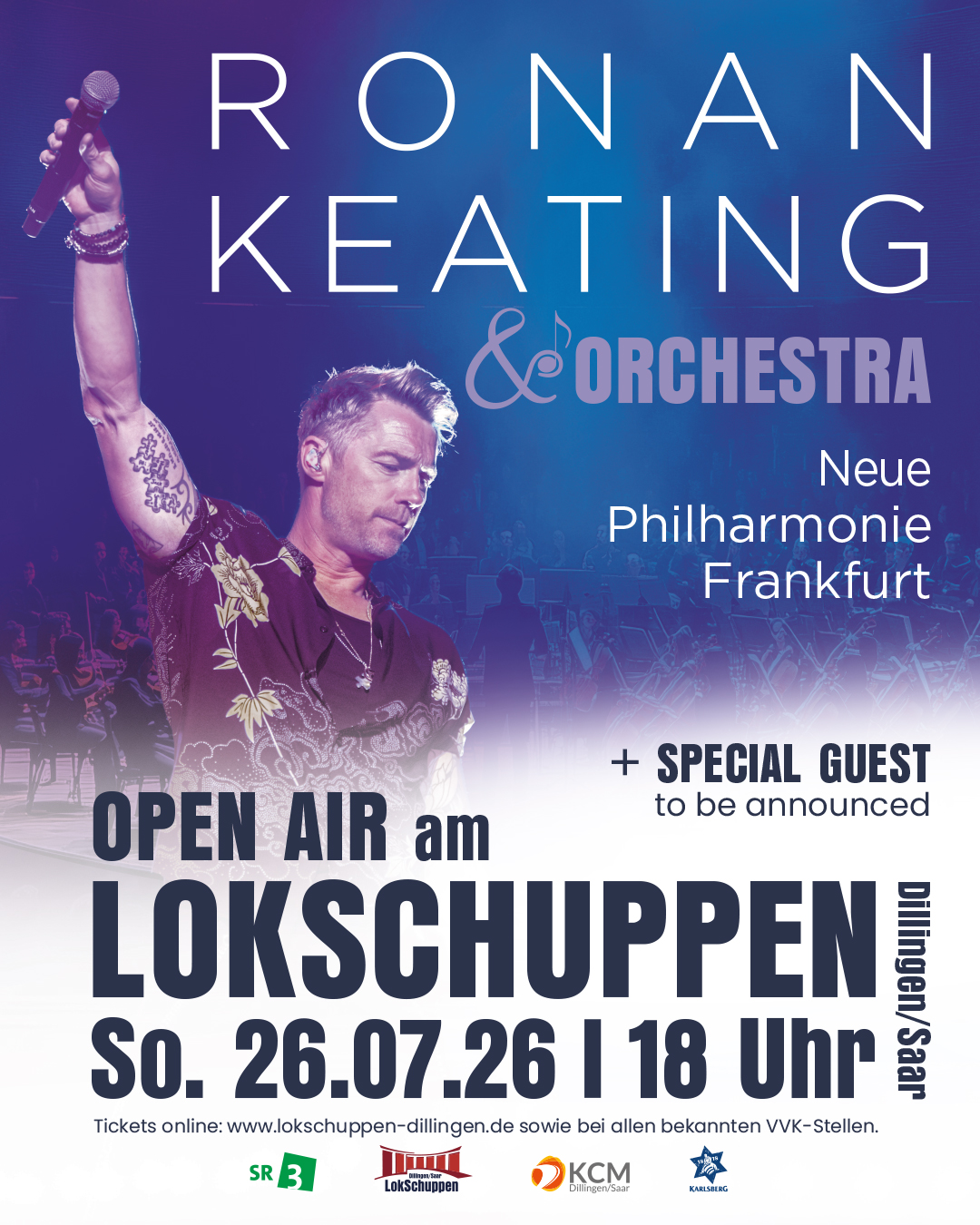 Ronan Keating & Neue Philharmonie Frankfurt — Open Air im Lokschuppen Dillingen